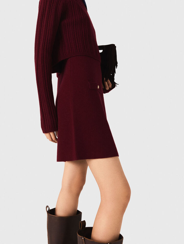Strickkleid mit abnehmbarem Pulli
