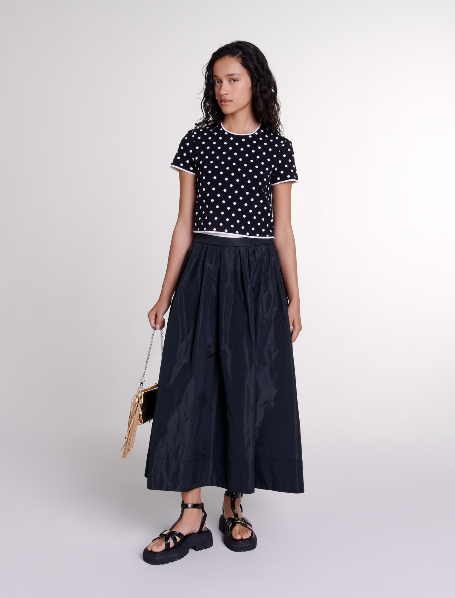 Top aus Jacquard-Strick 