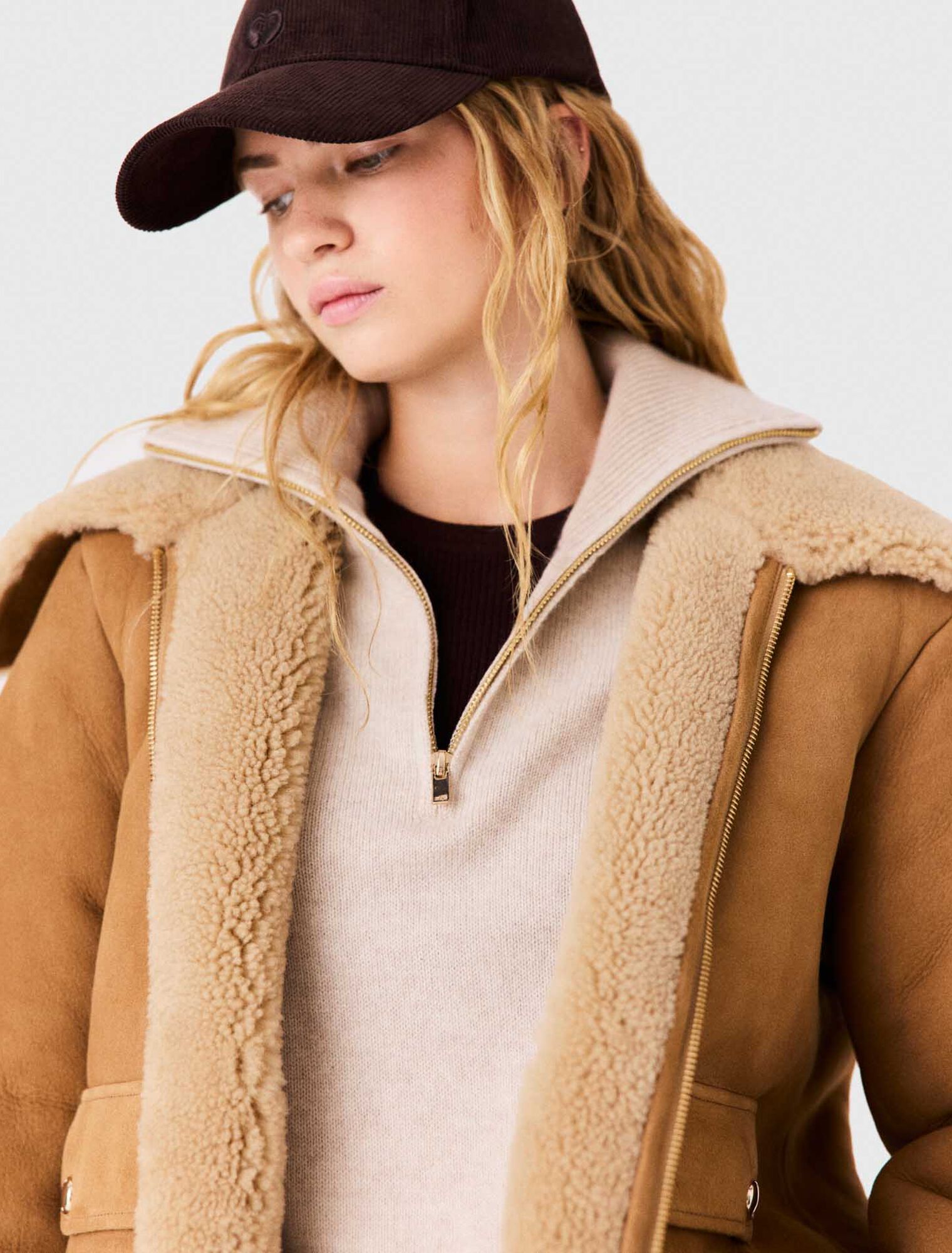 Lammfellblouson