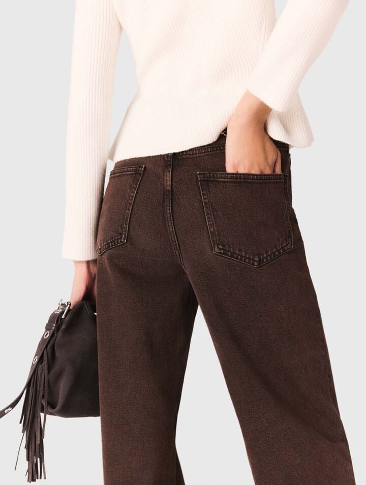 Bootcut-Jeans mit Kette