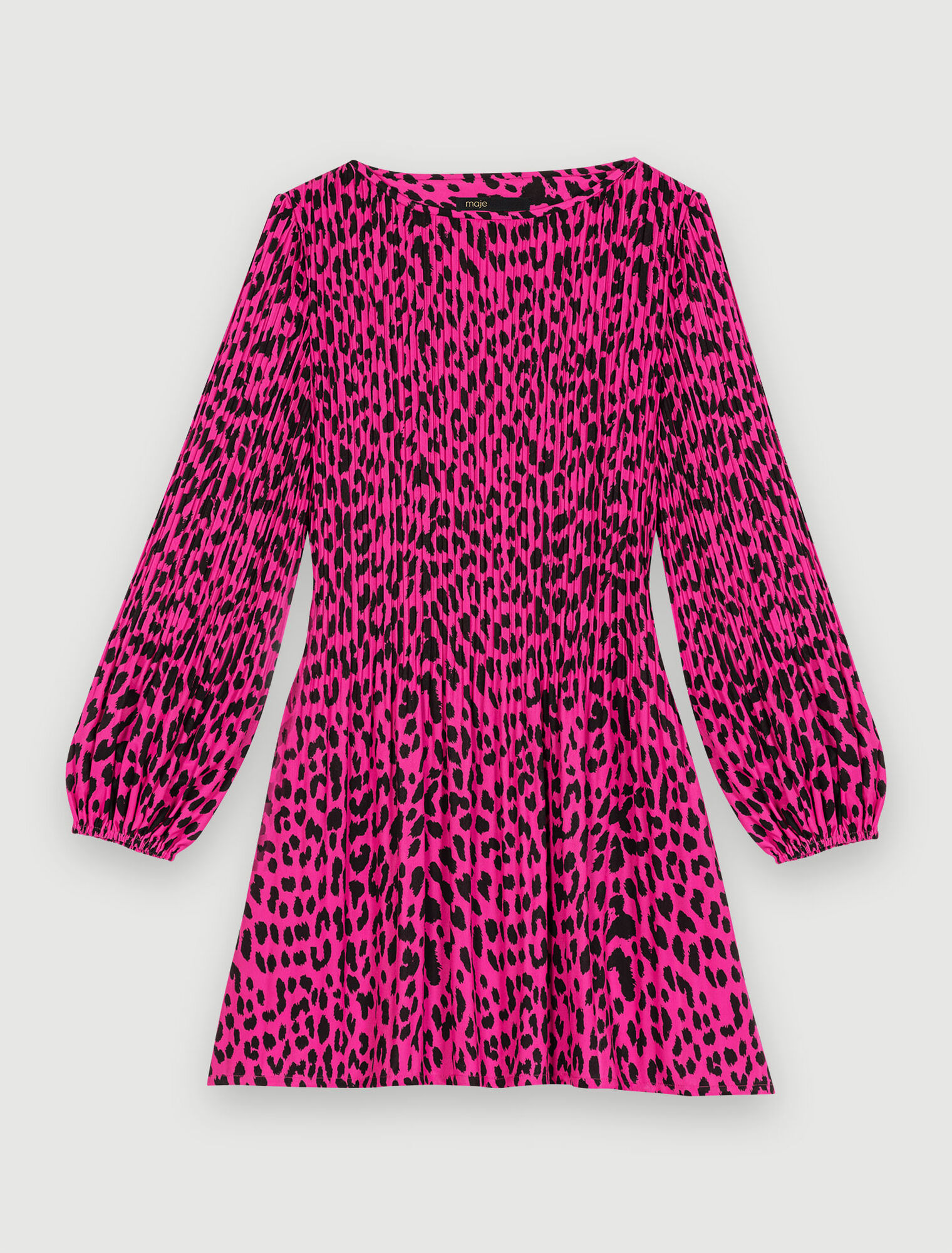 Kurzes Kleid mit Leopardenprint