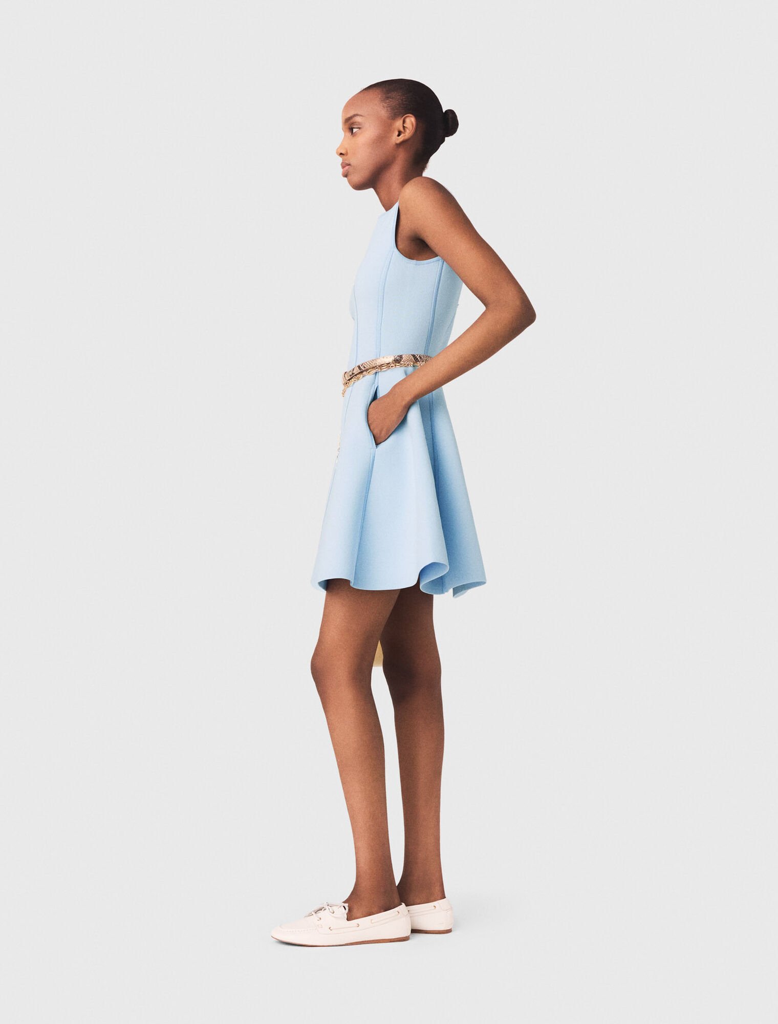 Skaterkleid mit Schmuckknoten