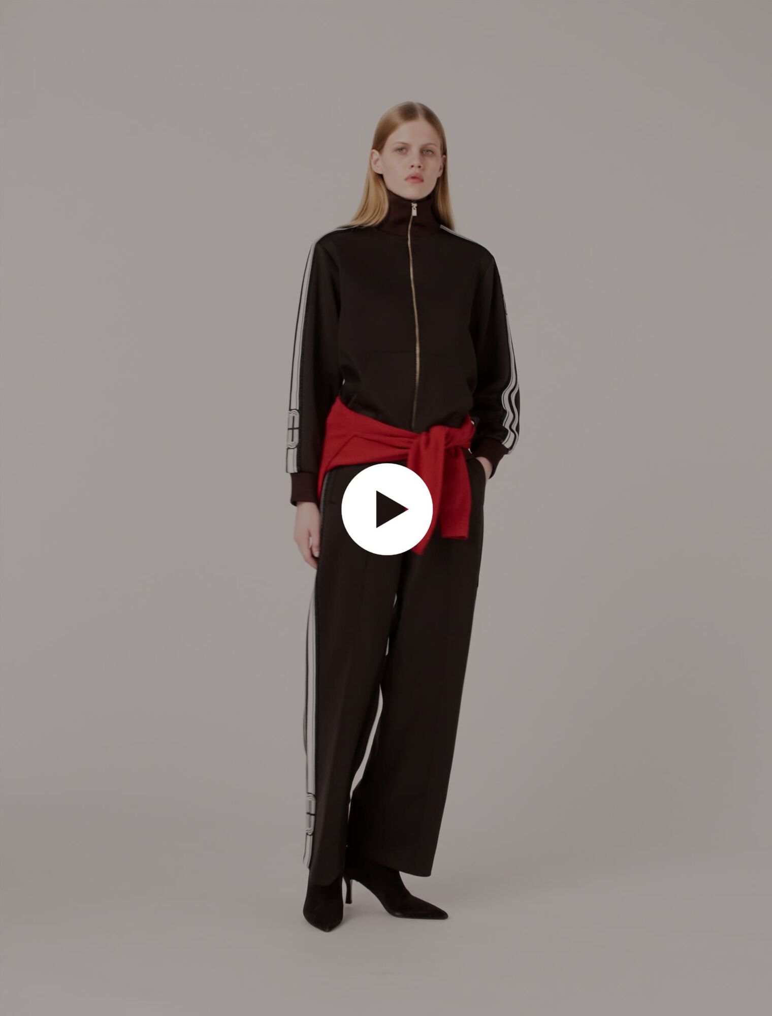 Sweatshirt mit geraden Streifen
