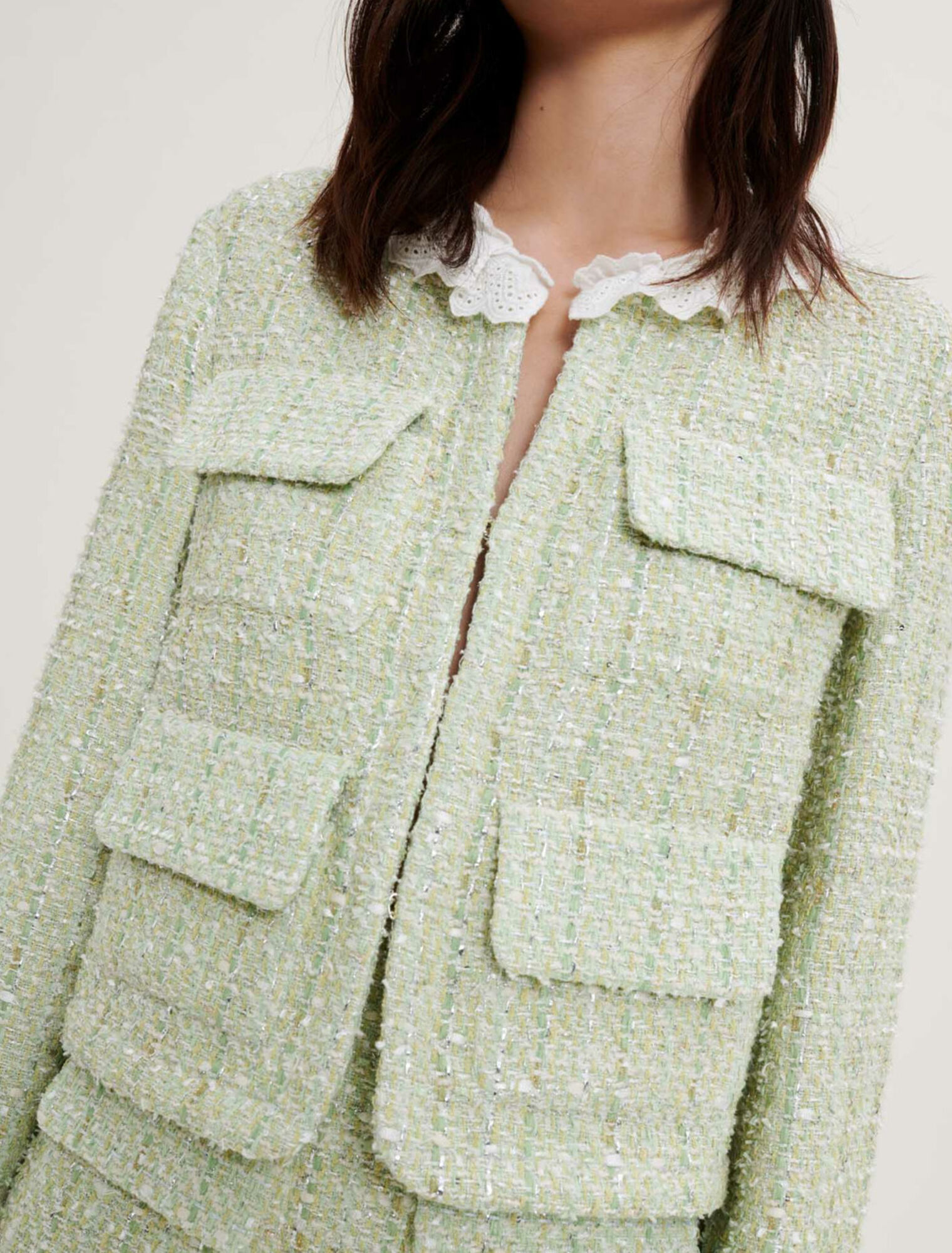 Tweedjacke mit Glanz