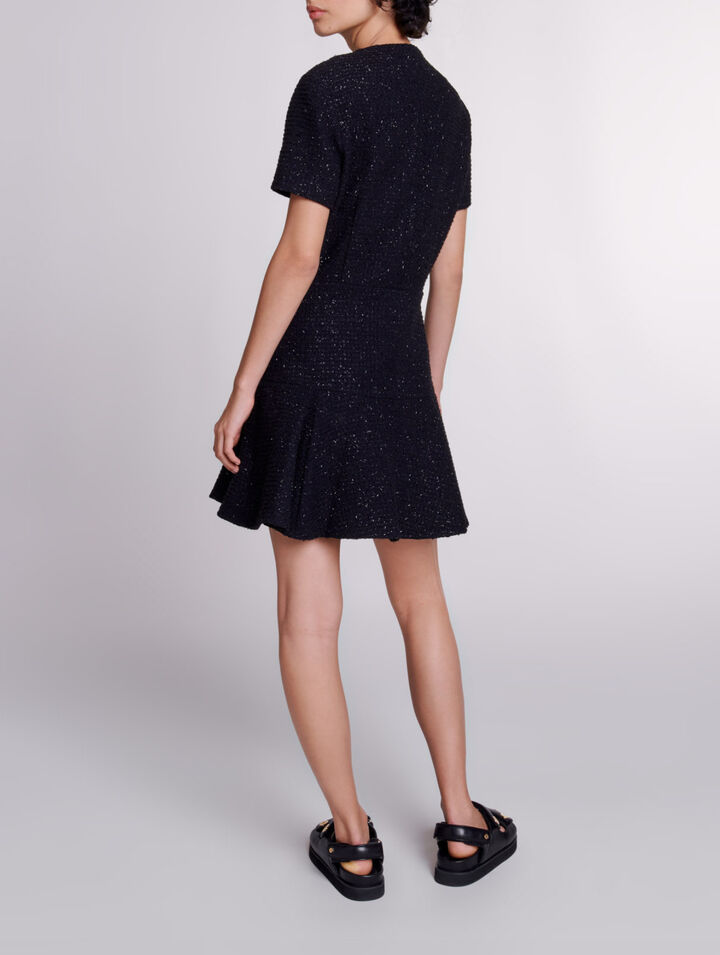 Kurzes Kleid aus Tweed