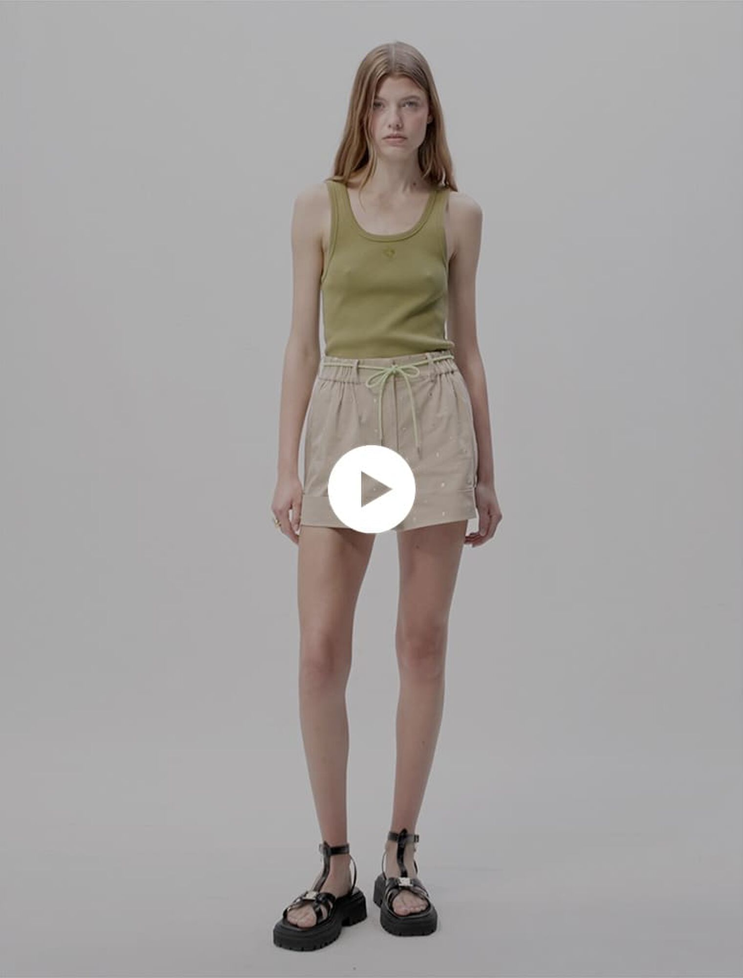 Geripptes Tanktop