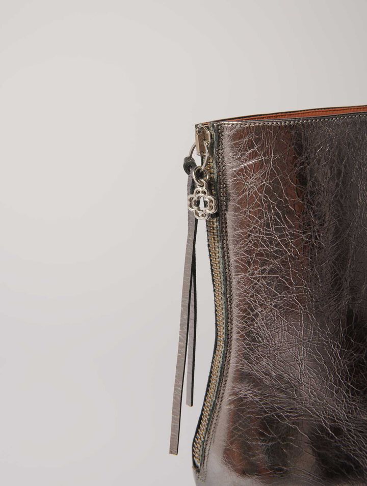 Spitze Metallic-Stiefeletten