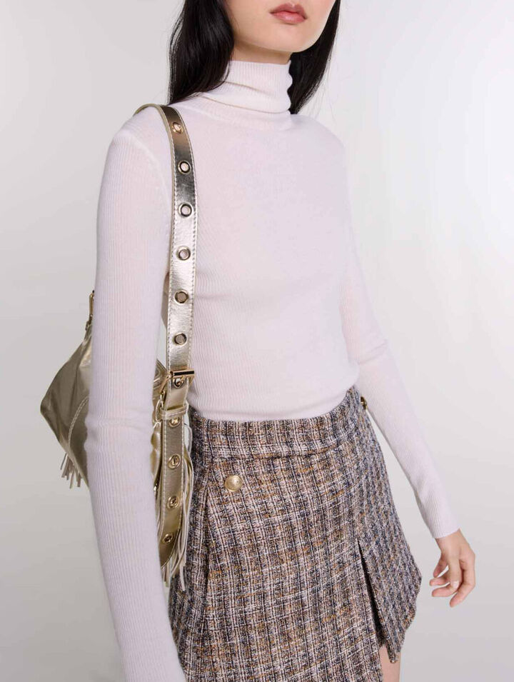 Trompe-l'Oeil-Shorts aus Tweed