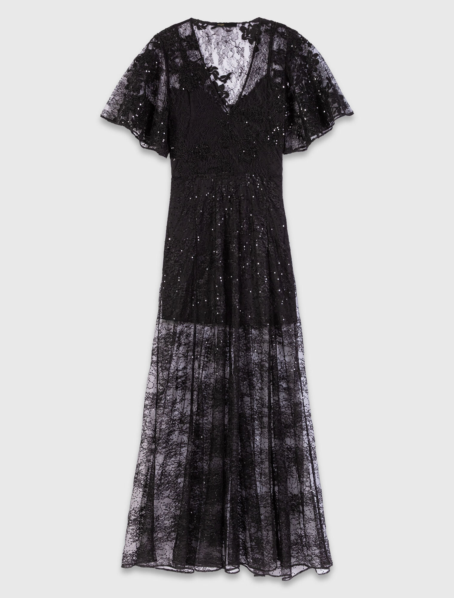 Langes Kleid aus Spitze