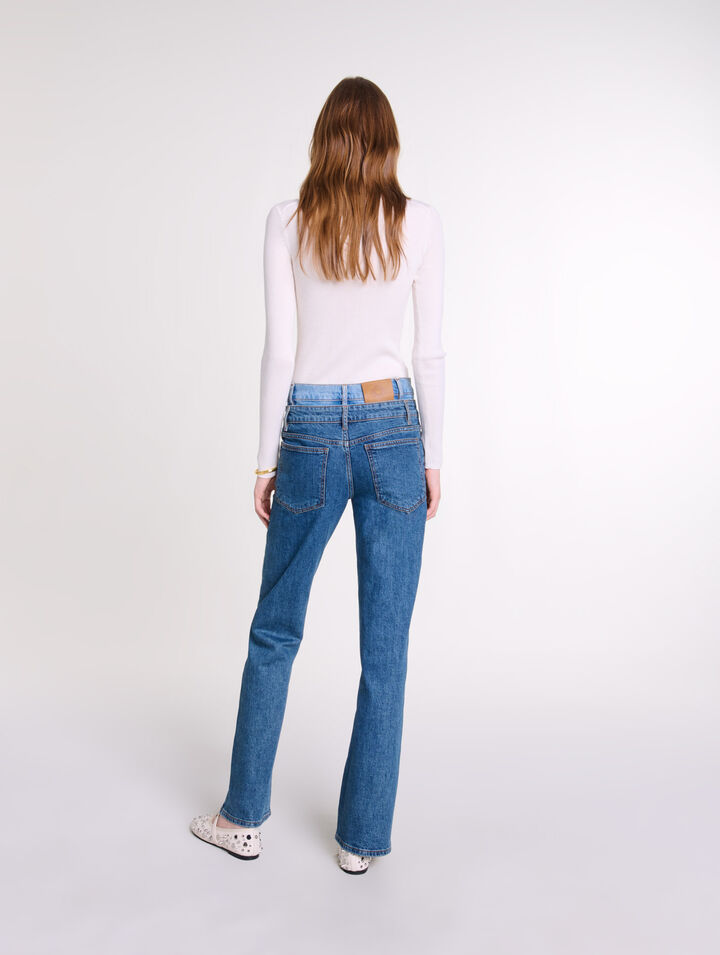 Jeans mit doppeltem Bund