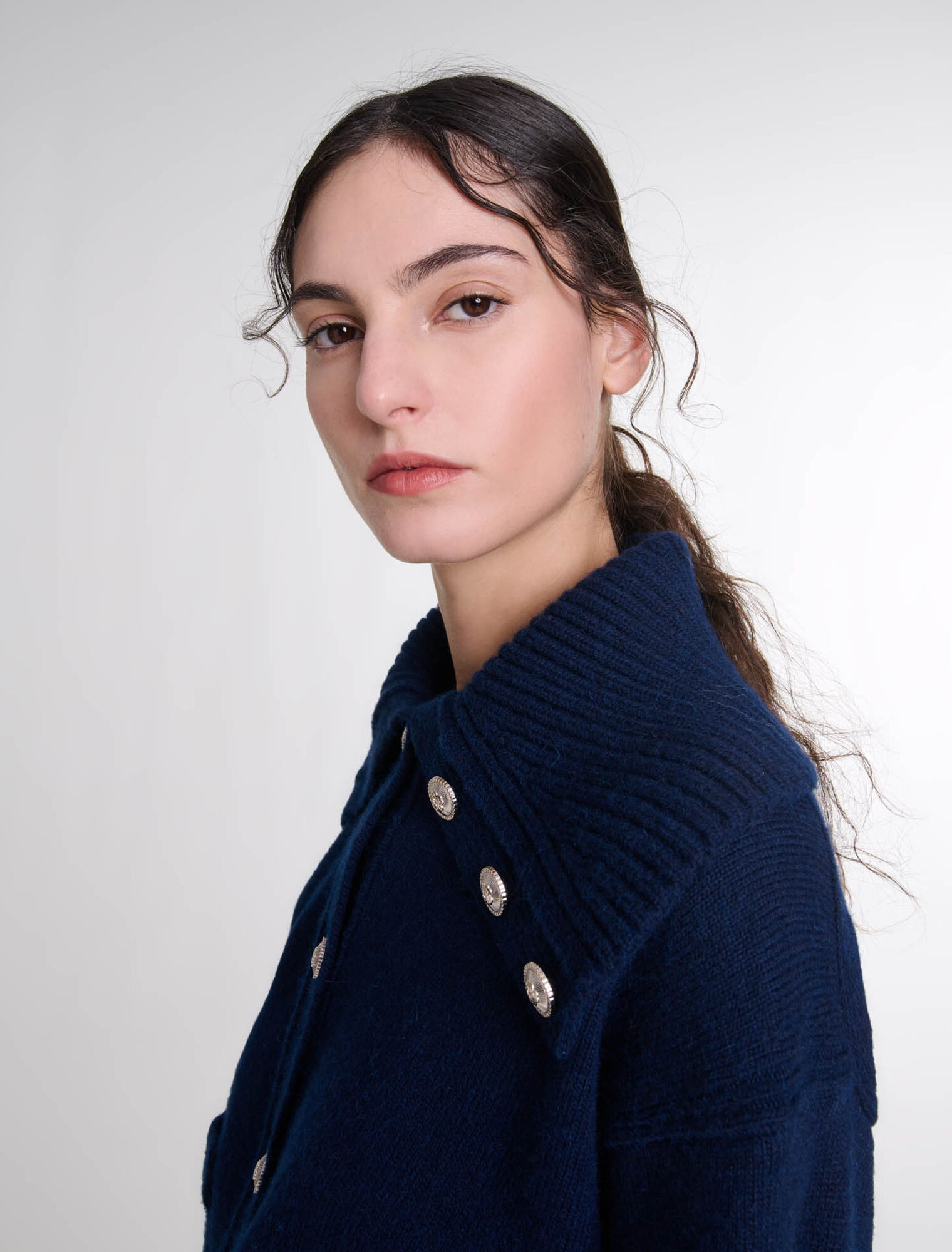 Cardigan aus Wollmischgewebe