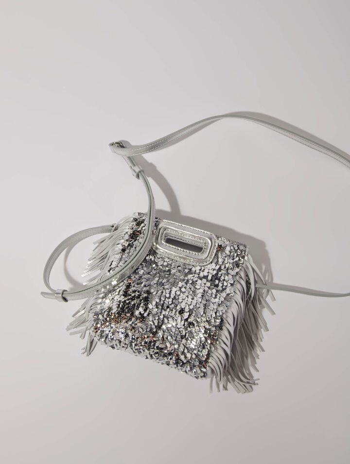 Mini M-Tasche mit Pailletten