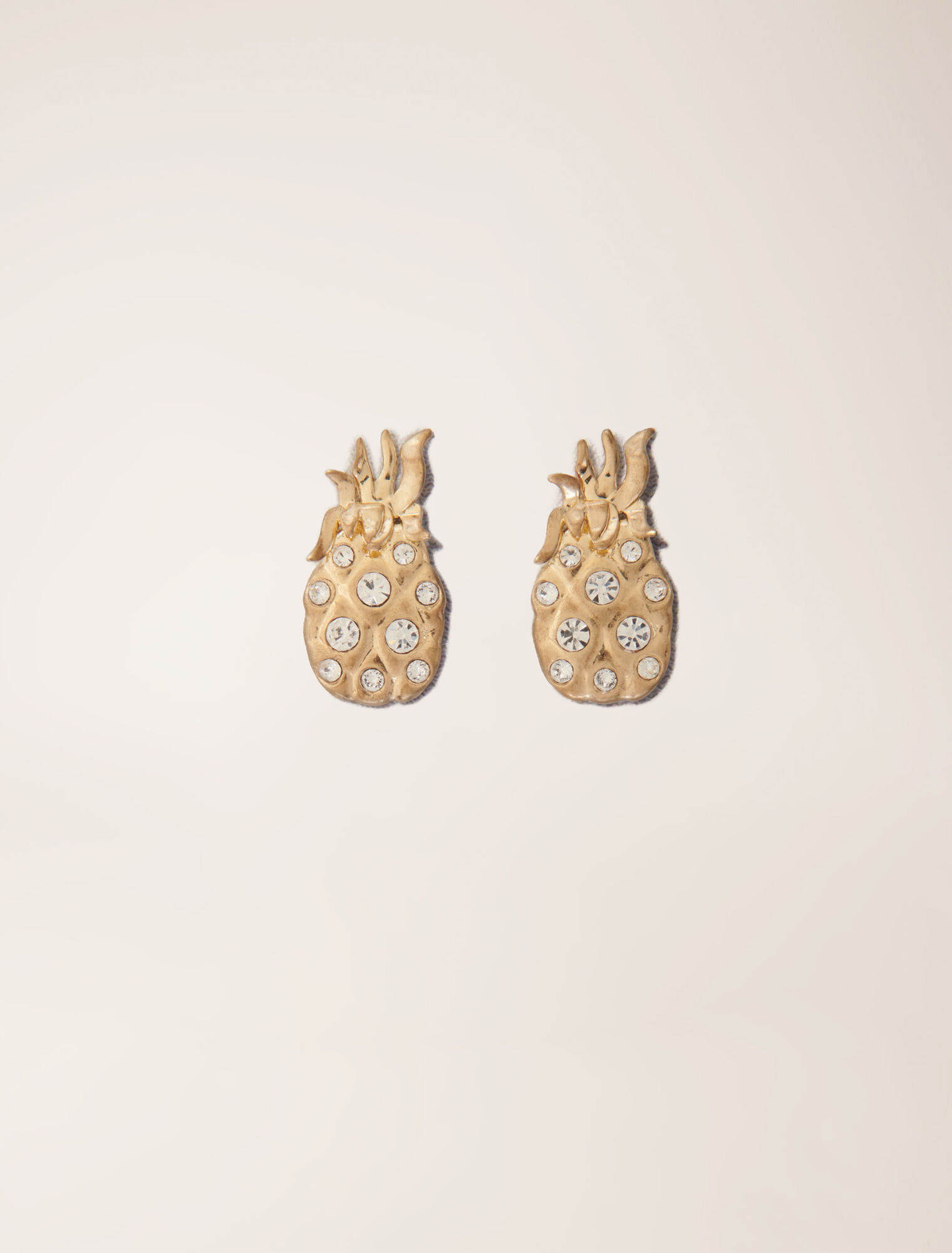 Ananas-Ohrringe mit Strass