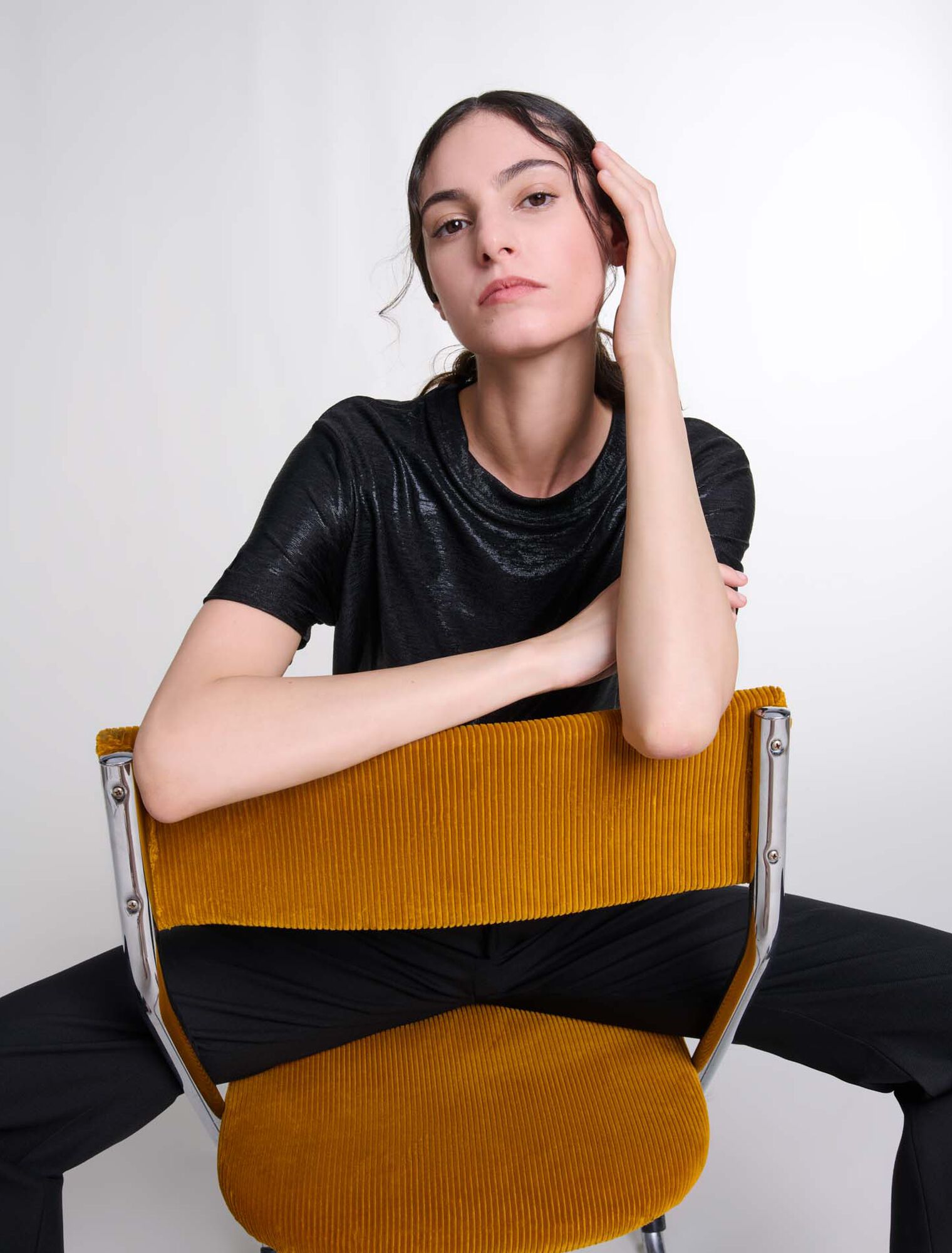 T-Shirt aus Lamé