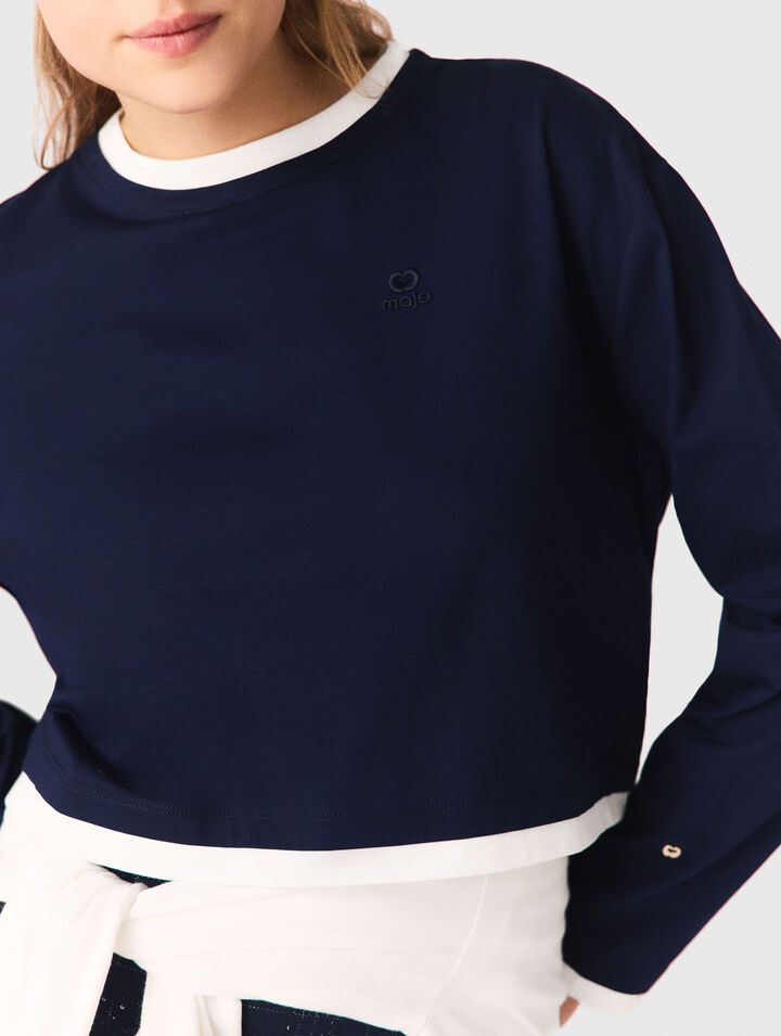 T-Shirt im Lagen-Look