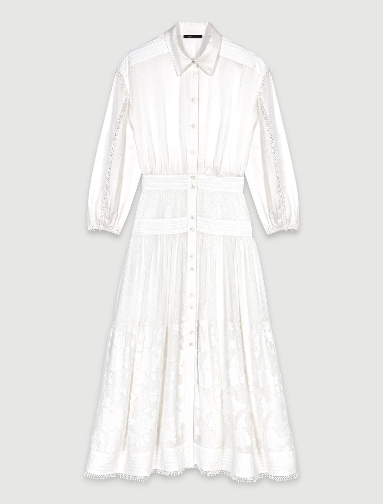 Kurzes Baumwollkleid mit Patchwork