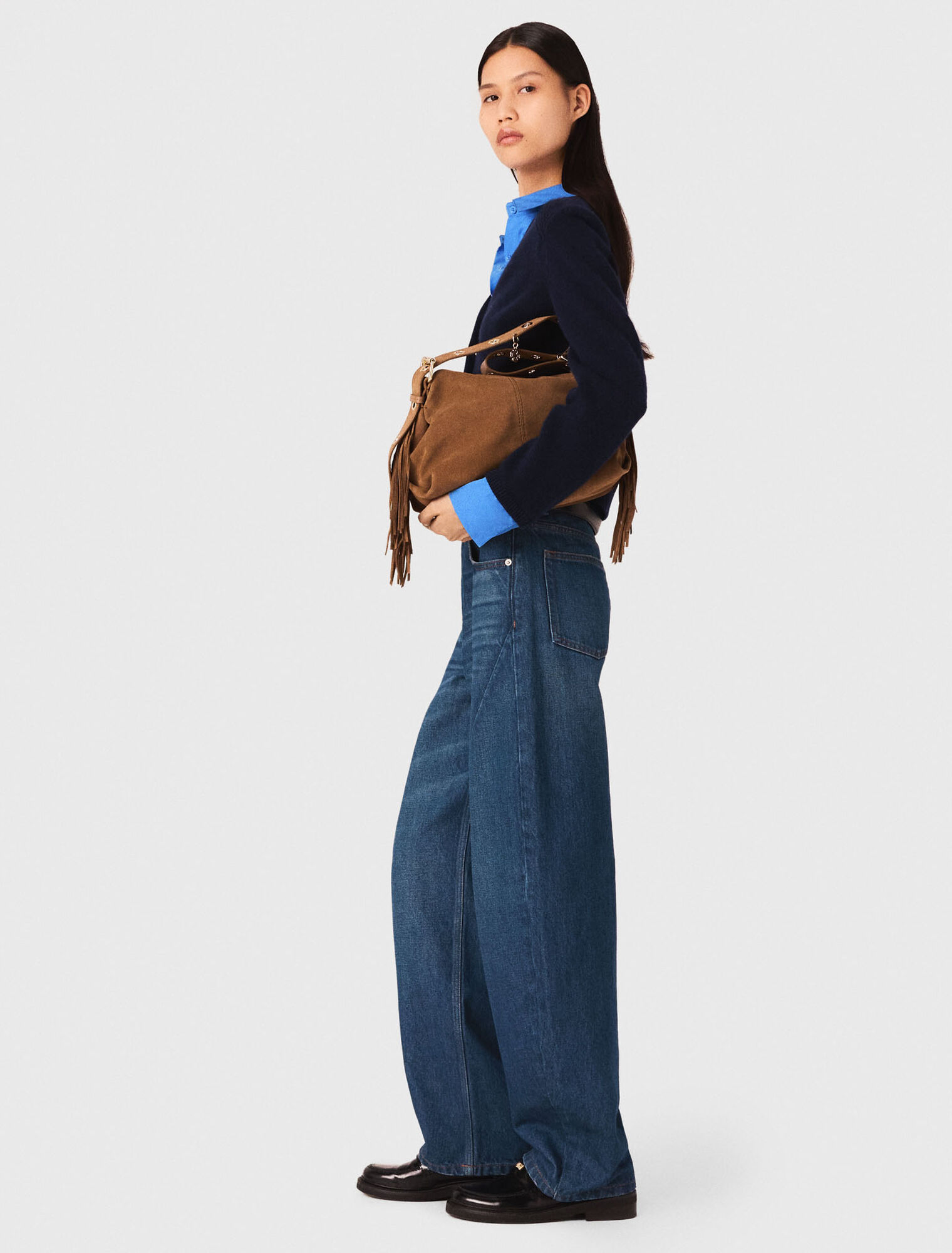 Balloon-Jeans mit Martingal