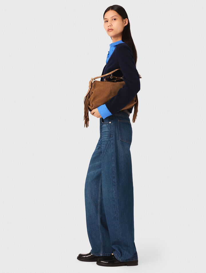Balloon-Jeans mit Martingal