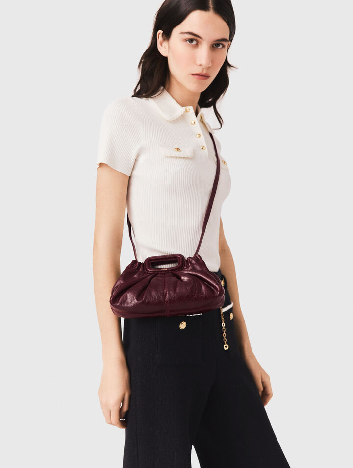 Milpli Mini-Clutch aus Craquel&eacute;-Leder