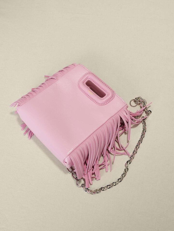 M Mini-Tasche aus rosafarbenem Leder
