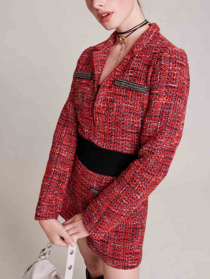 Mono-Shorts aus Tweed