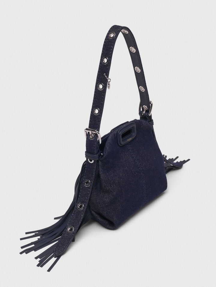 Miss M Micro-Tasche aus Denim