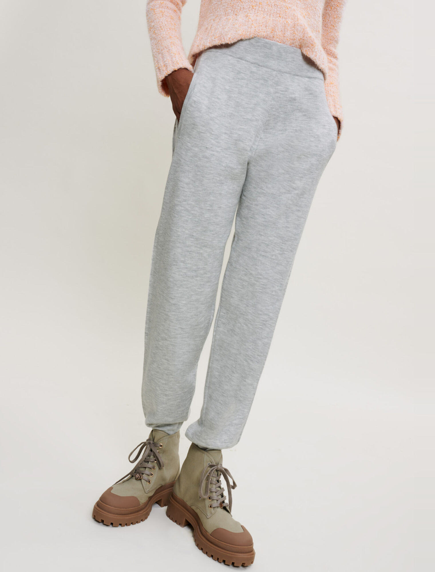 Jogginghose aus meliertem Molton
