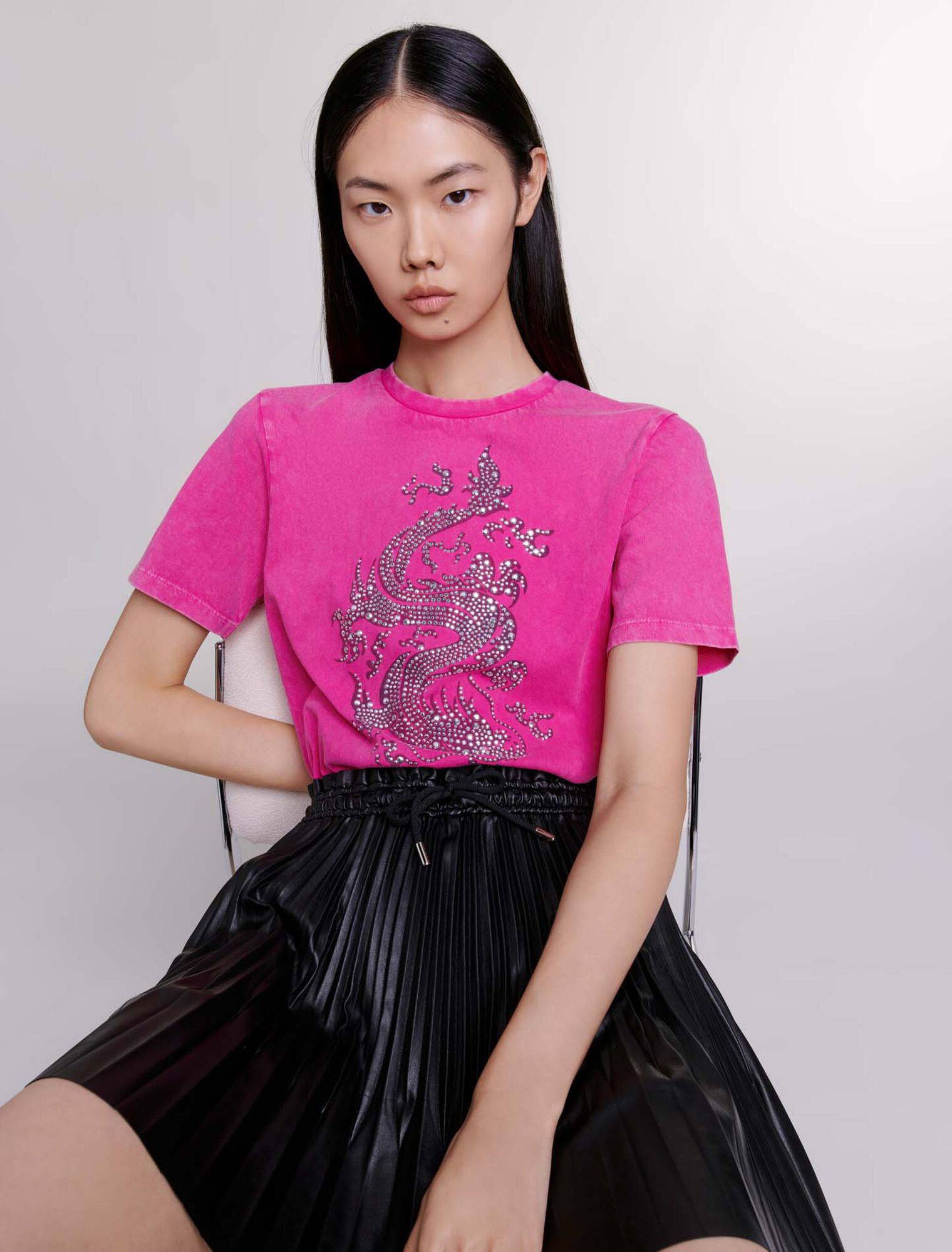 T-Shirt mit Strass