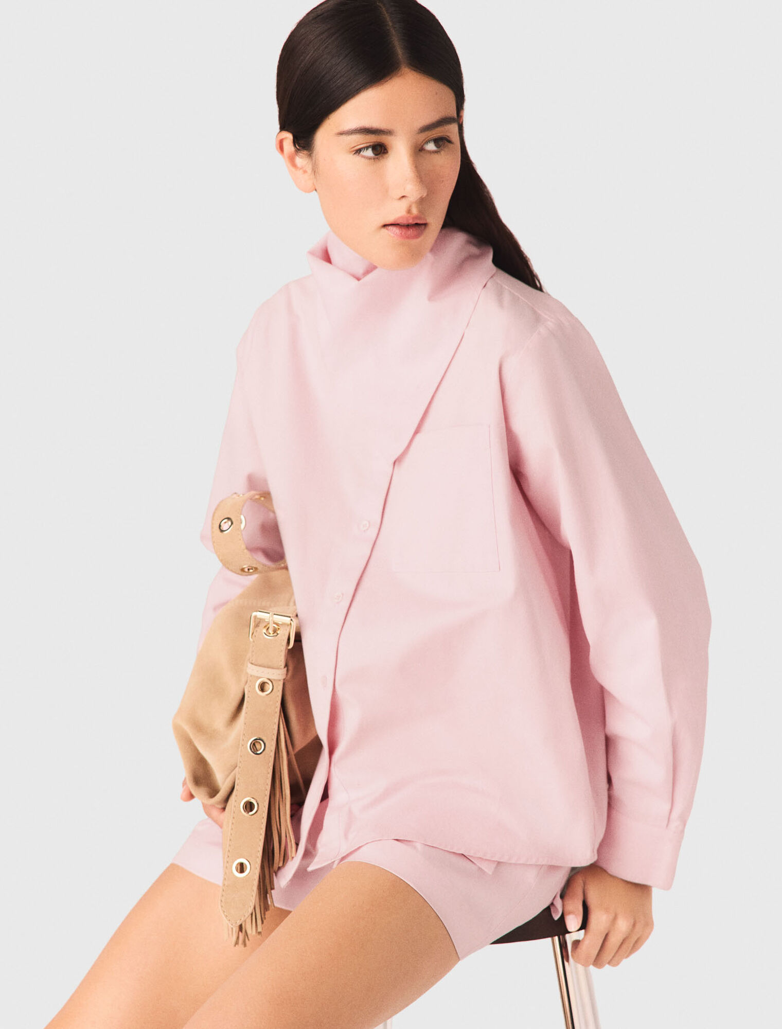 Hemd mit abnehmbarem Halstuch