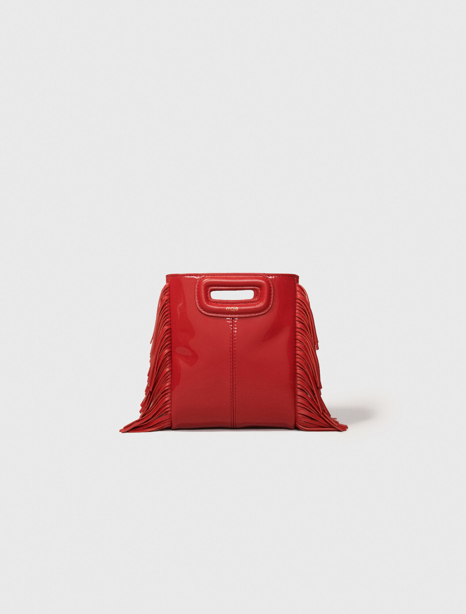 Tasche M Mini aus Lackleder