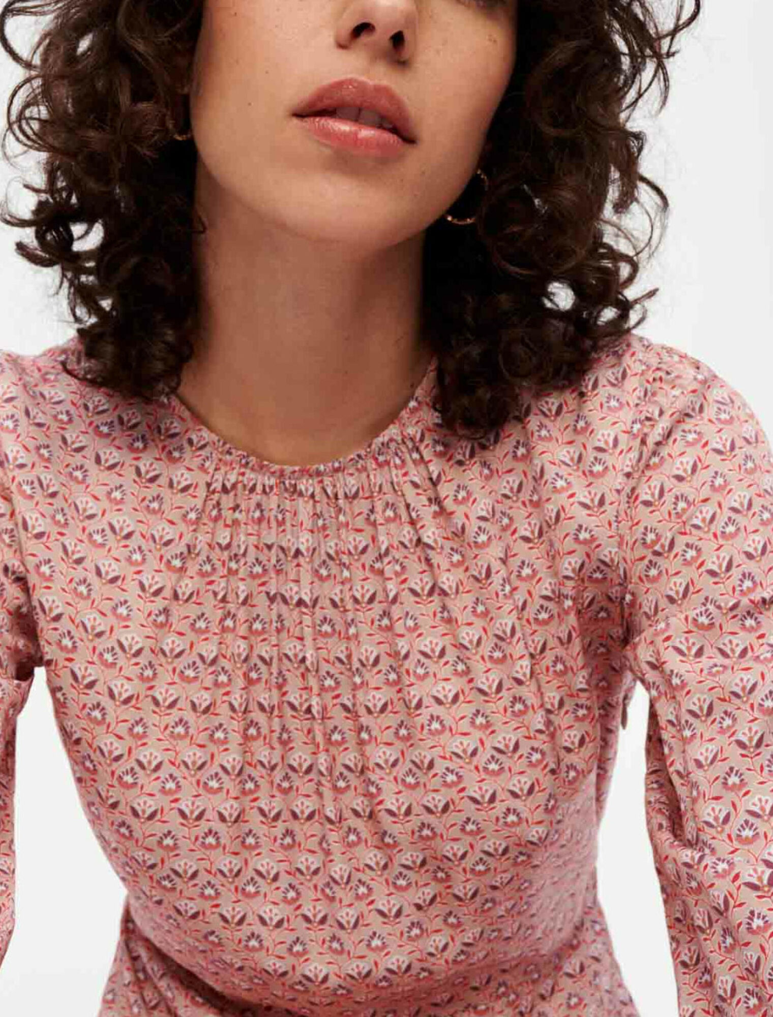 Bedrucktes Kleid aus Viskose