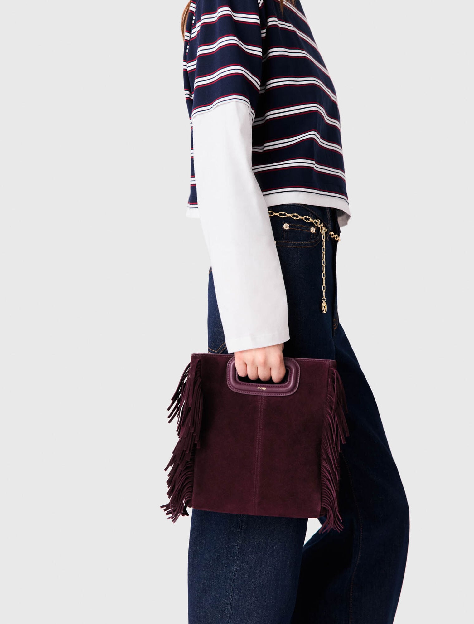 M-Tasche aus Wildleder