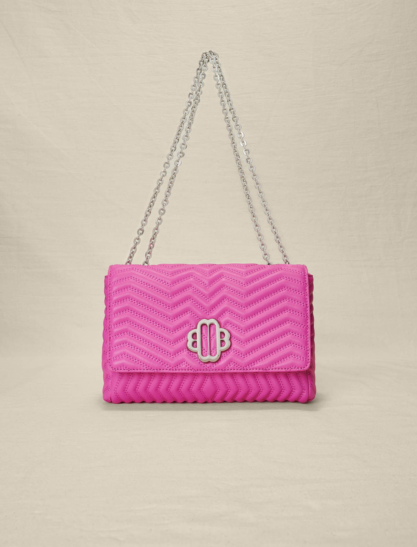 Lederhandtasche mit Kette