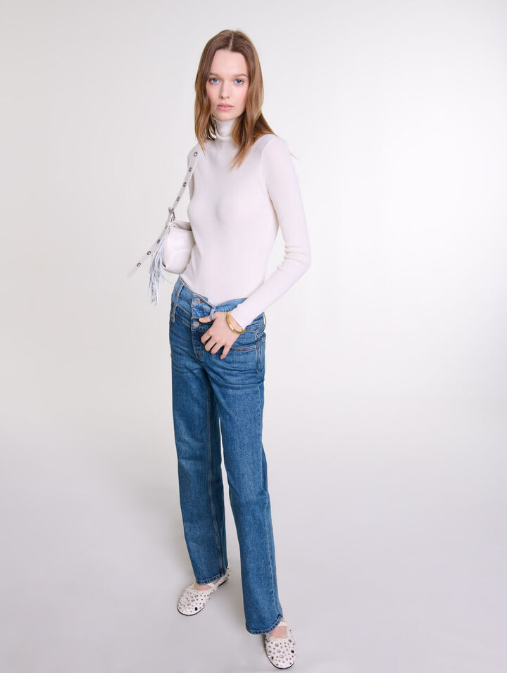 Jeans mit doppeltem Bund
