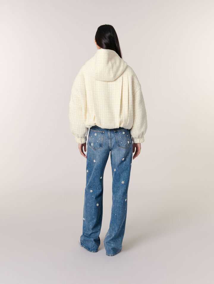 Daunenjacke aus Tweed