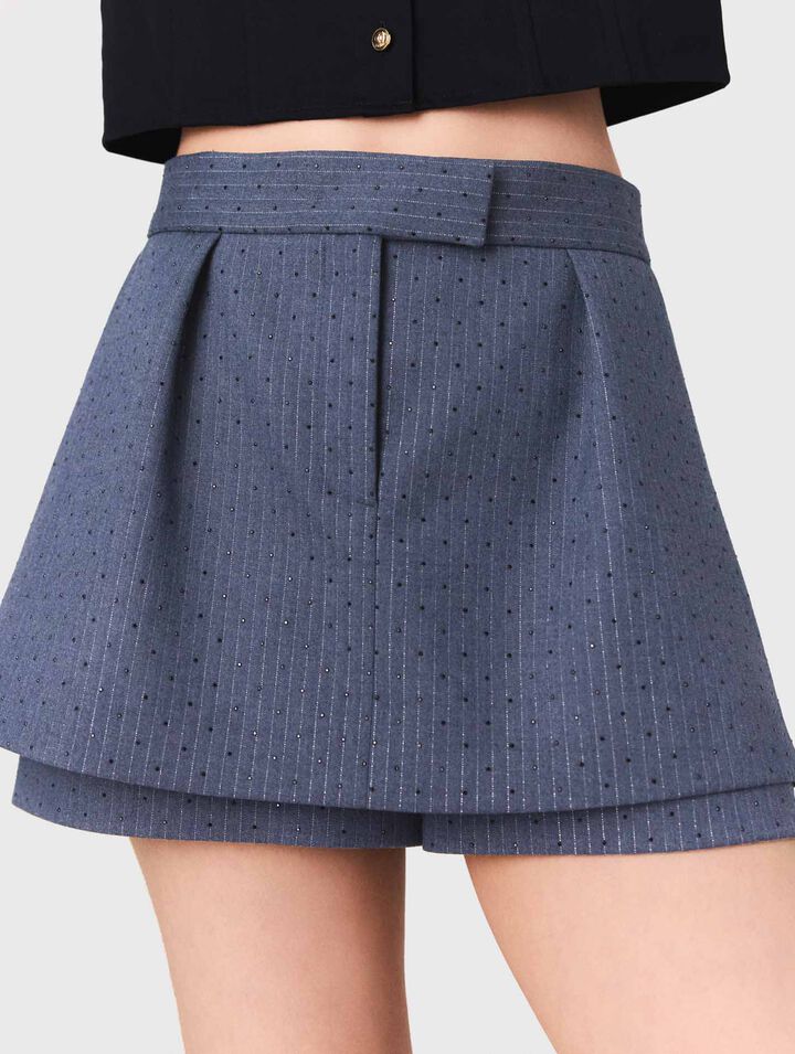 Shorts mit Strass