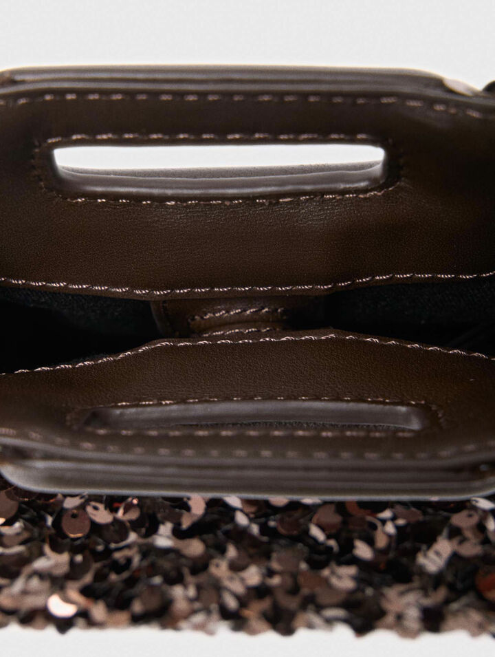 Tasche M Mini mit Pailletten