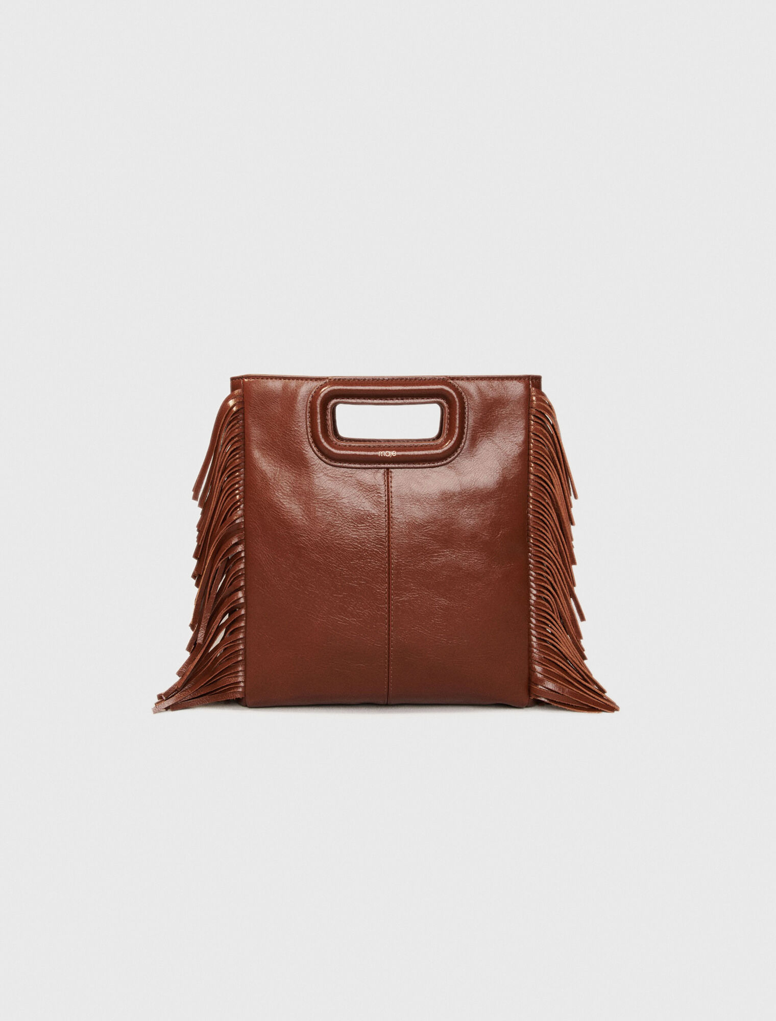 Tasche M aus Craqulé-Leder
