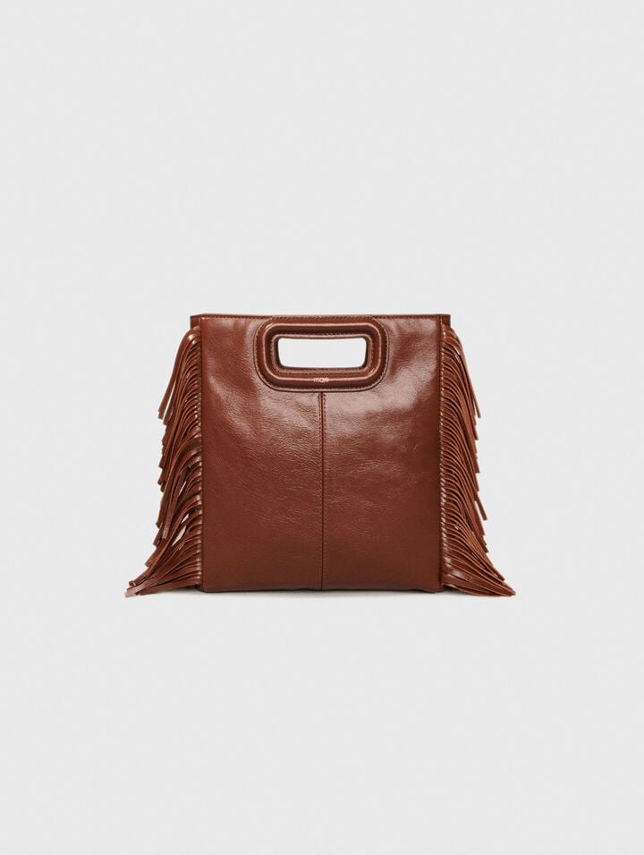 Tasche M aus Craqulé-Leder