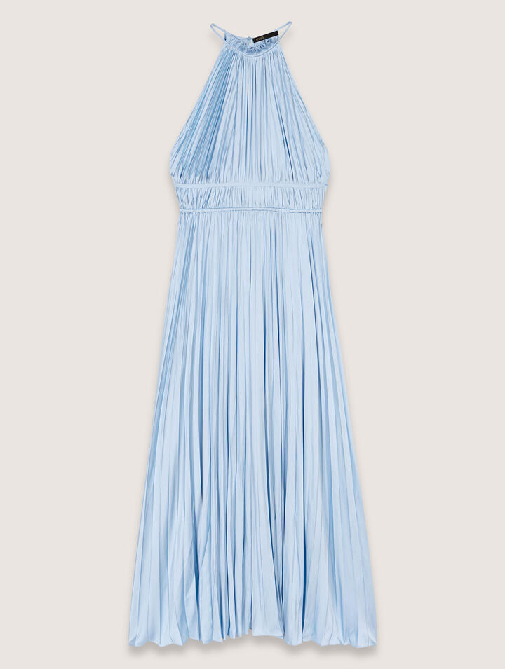 Langes plissiertes Kleid