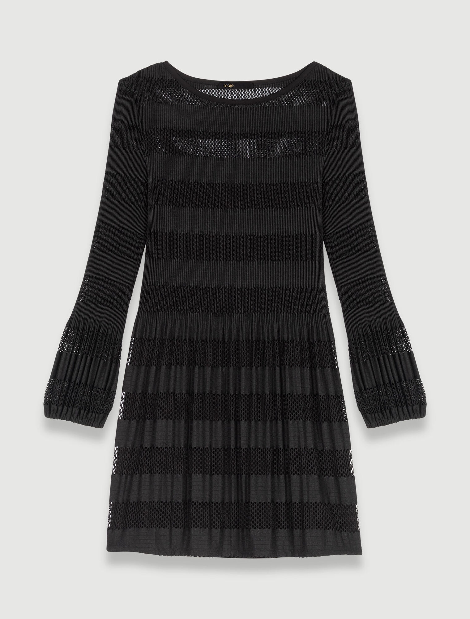 Kurzes Kleid aus Ajour-Strick