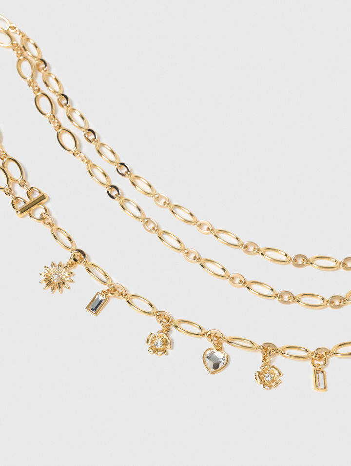 Doppelketteng&uuml;rtel mit Charms