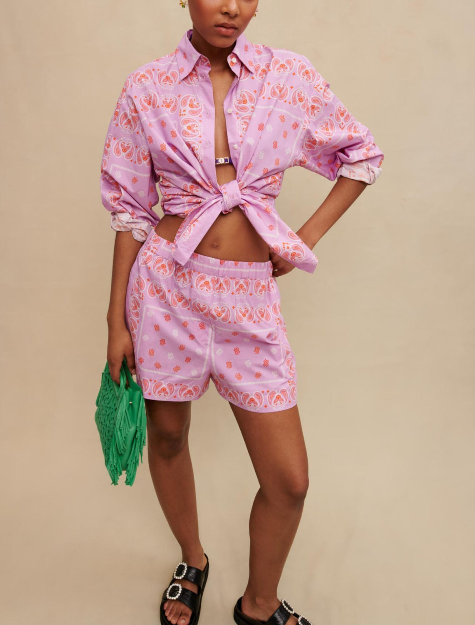 Shorts mit Paisleymuster