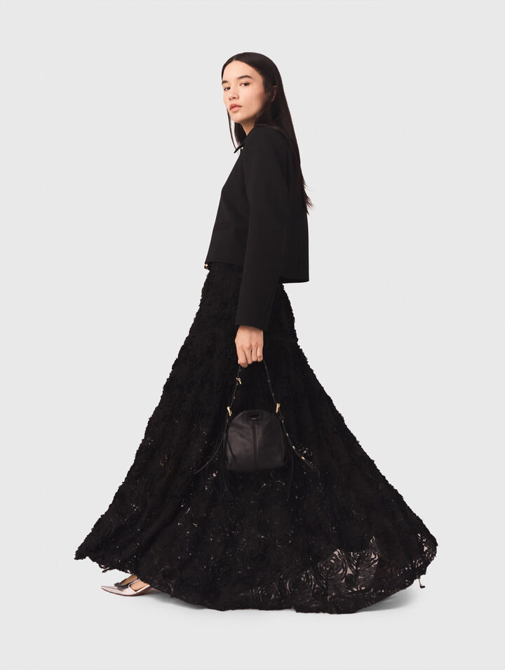 Langer Rock mit Stickereien