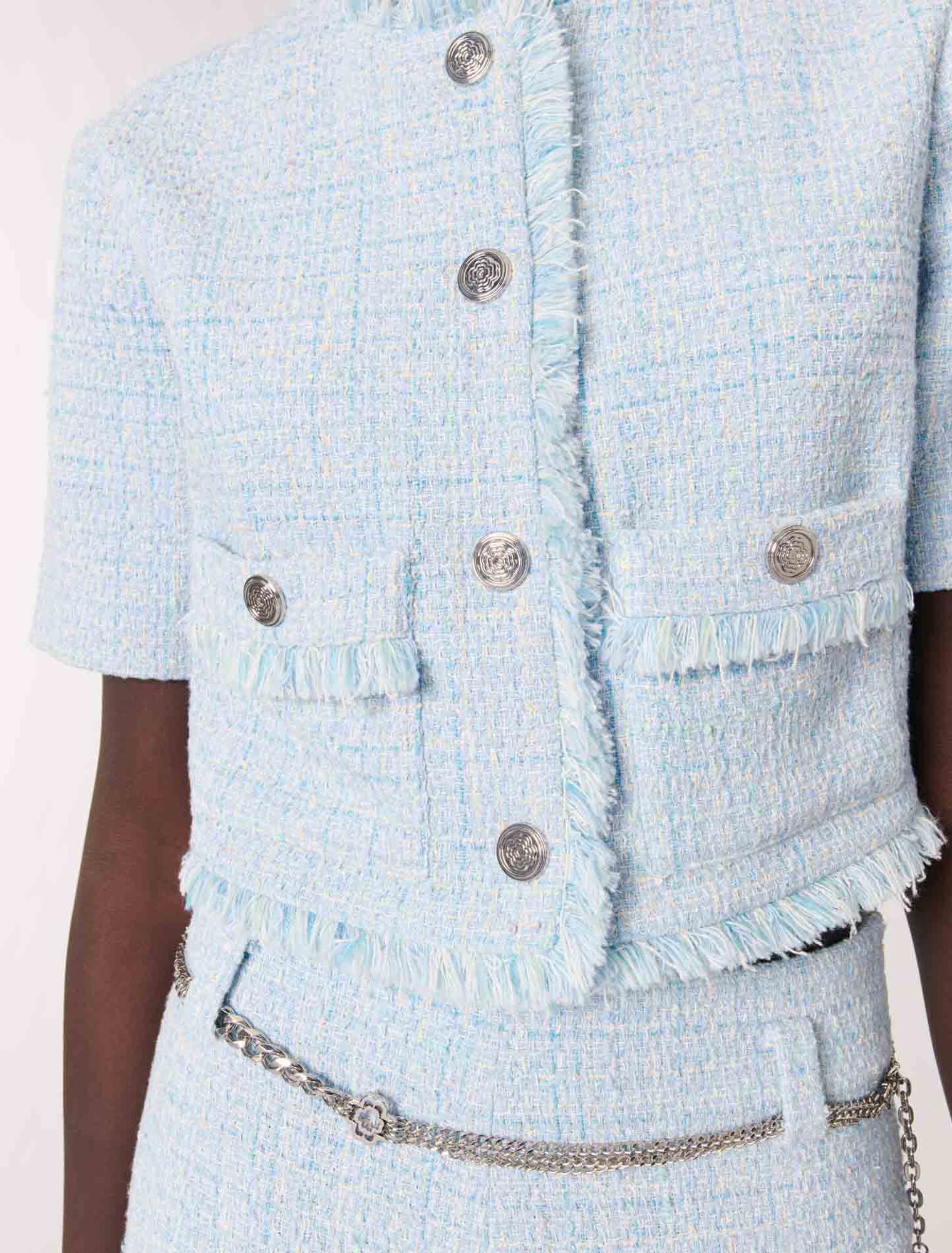 Kurze Tweedjacke
