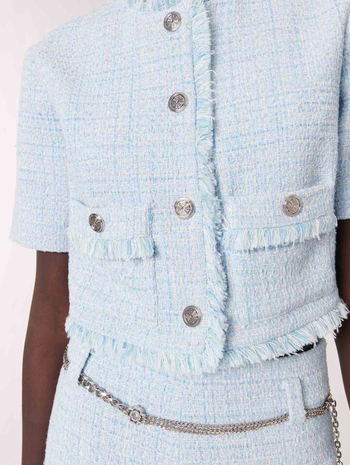 Kurze Tweedjacke