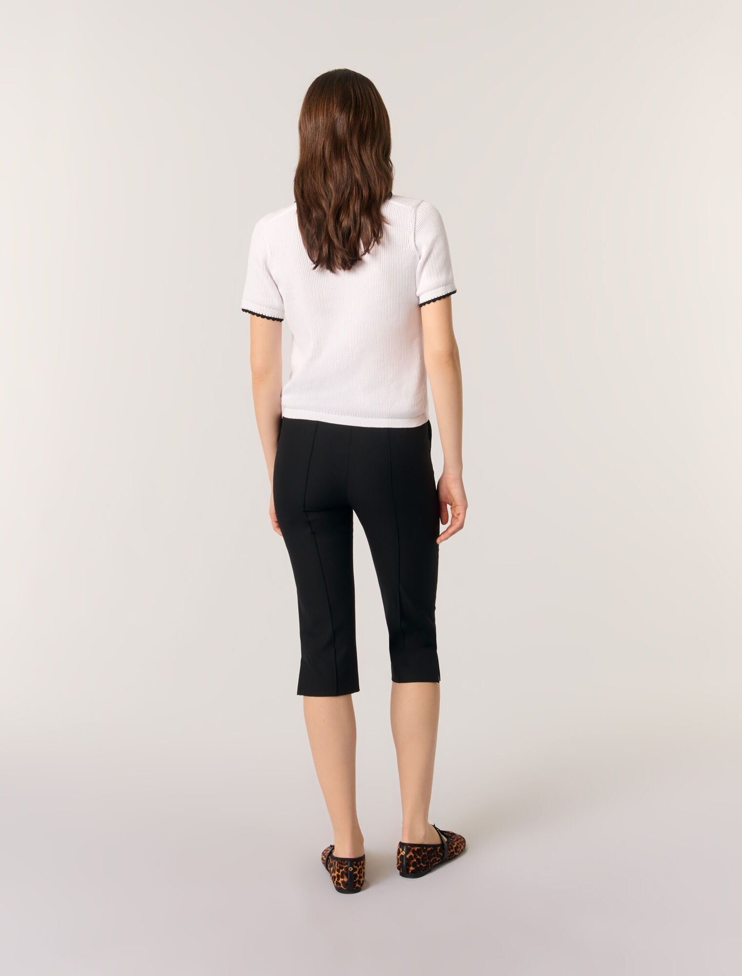 Poloshirt aus Pointelle-Strick