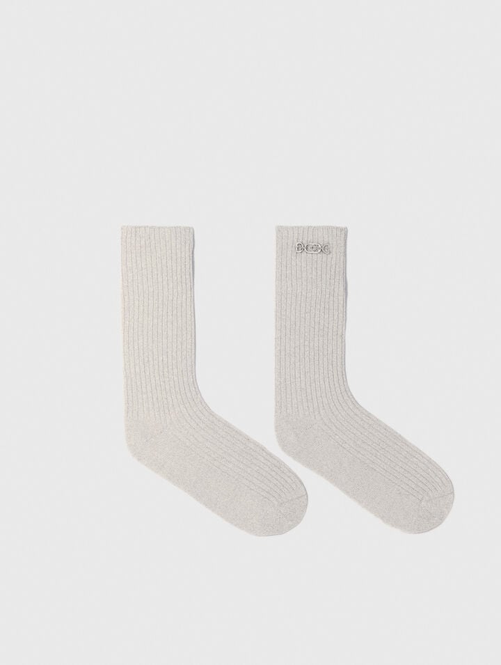 Lurex-Socken