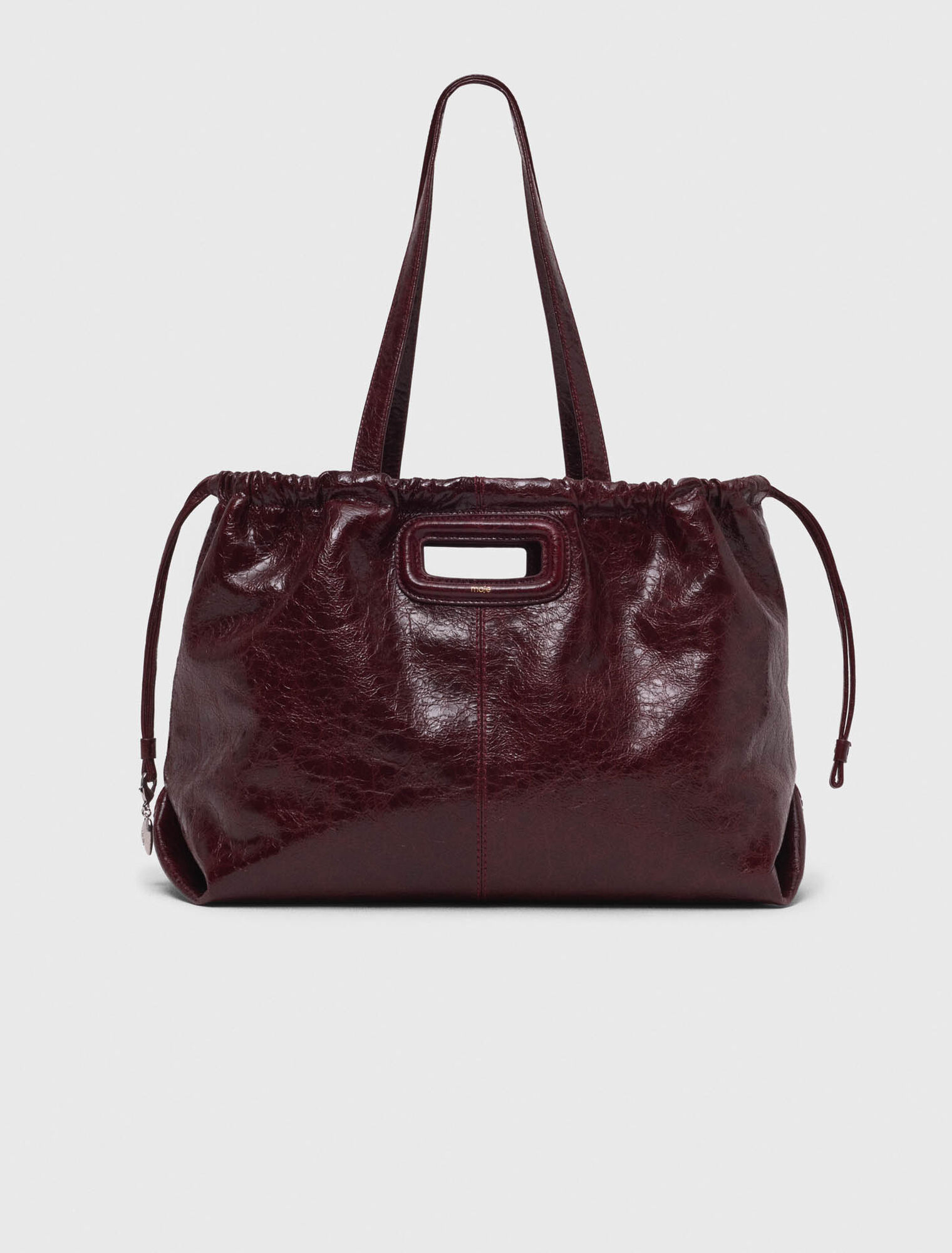 Tote-Tasche M aus Craquelé-Leder
