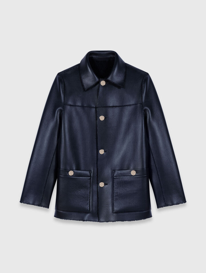 Wendbare Kunstlammfelljacke